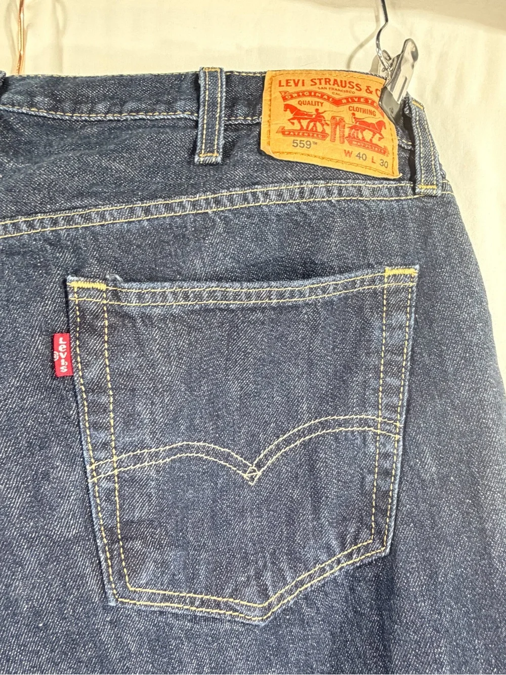 Levi's Men's Indigo Relaxed Straight Jeans